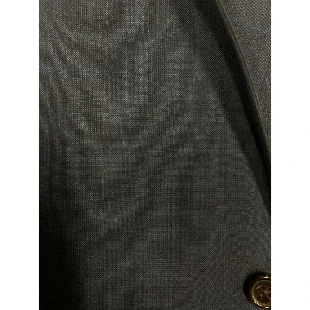 Lauren Ralph Lauren Plaid Sport Coat Blazer Jacket Size 44R Blue‎ Career Formal